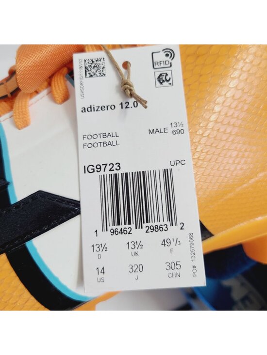NEW Adidas Disney X Adizero 12.0 Finding Nemo Football Cleats IG9723 Size 14